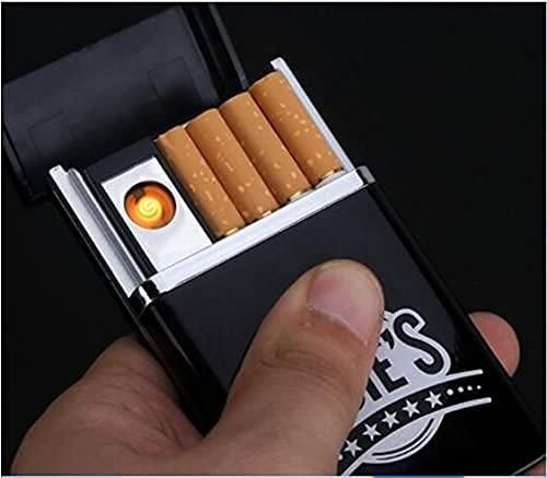 2 in 1 USB Rechargeable Cigarette Case with Lighter